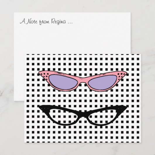 1950 Kat'-Oogbril Opmerking: kaart (Voorkant / Achterkant)