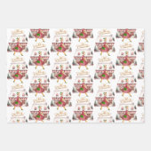 1950 Kerst  Lady Shopping Inpakpapier Vel (Voorkant 2)