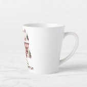 1950 Kerst  Lady Shopping Latte Mok (Rechts)