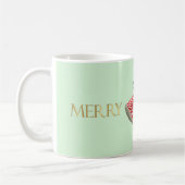 1950 Kerst Vintage Lady Merry Christmas Koffiemok (Links)