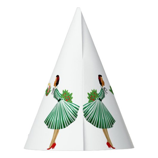 1950 Kerstman  dame Feesthoedjes (Achterkant)