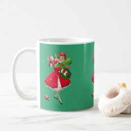 1950 Kerstman  dame Koffiemok