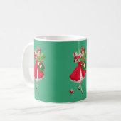 1950 Kerstman  dame Koffiemok (Voorkant links)