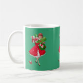 1950 Kerstman  dame Koffiemok (Links)
