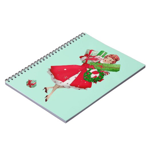 1950 Kerstman  dame Notitieboek (Linkerzijde)