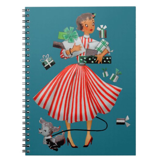 1950 Kerstman dame Notitieboek (Voorkant)