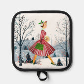 1950 Kerstman  dame Pannenlap (Voorkant)