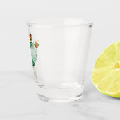 1950 Kerstman  dame Shot Glas (Rechts)