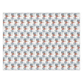 1950 Kerstman  dame Tafelkleed (Voorkant (Horizontaal))