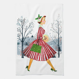 1950 Kerstman  dame Theedoek
