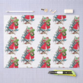 1950 Kerstman  dame Tissuepapier (Craft)