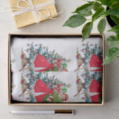 1950 Kerstman  dame Tissuepapier (Geschenk)