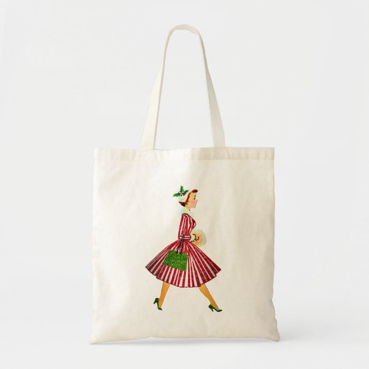 1950 Kerstman  dame Tote Bag (Voorkant)