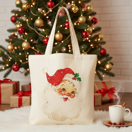 1950 Kerstman Kerstvakantie Tote Bag