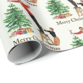 1950 Kerstman met Vintage Koppel Cadeaupapier (Rol Hoek)