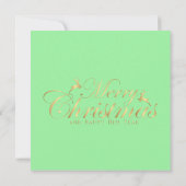 1950 Kerstmis Vintage Dame  Kaart (Achterkant)