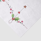 1950 Kerstmisvrouw met Kerstboom Tissuepapier (Detail)