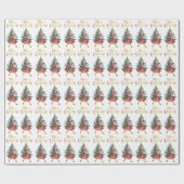 1950  kerstwinkels cadeaupapier (Vlak)
