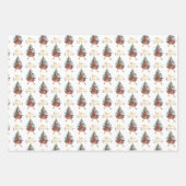 1950  kerstwinkels inpakpapier vel (Voorkant)