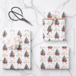 1950  kerstwinkels inpakpapier vel