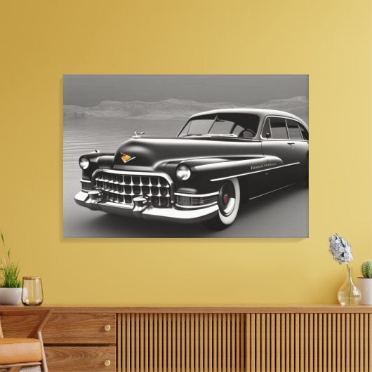 1950 Klassieke autocanvas afdrukken (Insitu (Woonkamer))