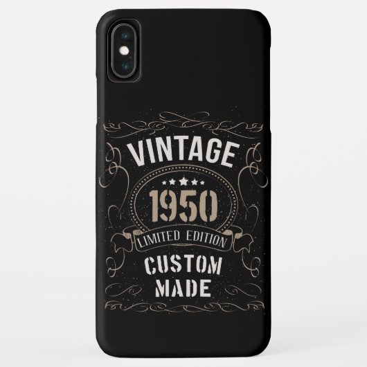  1950 Limited Edition Custom made Case-Mate iPhone Case (Achterkant)