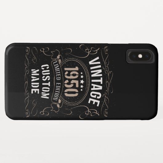  1950 Limited Edition Custom made Case-Mate iPhone Case (Achterkant (horizontaal))
