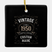  1950 Limited Edition Custom made Keramisch Ornament (Voorkant)