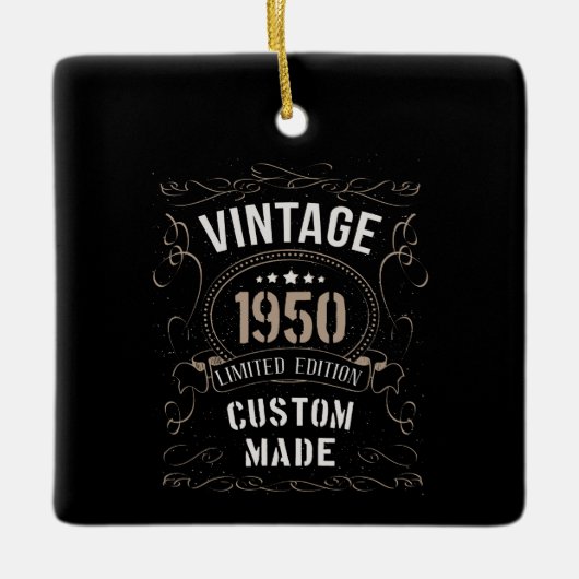  1950 Limited Edition Custom made Keramisch Ornament (Voorkant)