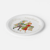 1950  Man en Vrouw Paar Papieren Bordje (Gekanteld)