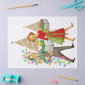 1950  Man en Vrouw Paar Tissuepapier (Craft)