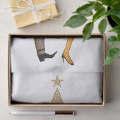 1950  Man en Vrouw Paar Tissuepapier (Geschenk)