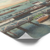 1950 Ocean City, MD Charter Vist Boat Dock Poster (Hoek)