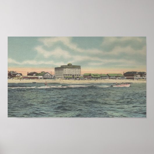 1950 Ocean City, MD water Sport Poster (Voorkant)