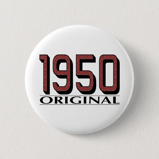 1950 Origineel Ronde Button 5,7 Cm (Voorkant)