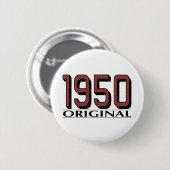 1950 Origineel Ronde Button 5,7 Cm (Voorkant /achterkant)
