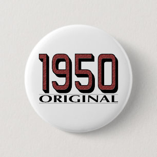 1950 Origineel Ronde Button 5,7 Cm