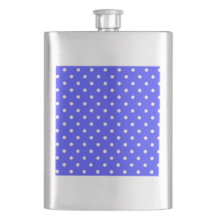1950 paarse blauwe witte stippen flacon