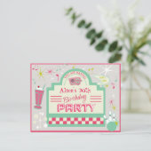 1950 Party Invitation Briefkaart (Staand voorkant)