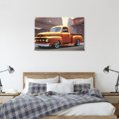 1950 Pickup Truck Canvas afdrukken (Insitu (Slaapkamer))