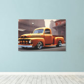 1950 Pickup Truck Canvas afdrukken (Insitu (Houten vloer))