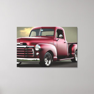 1950 Pickup Truck Canvas afdrukken