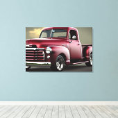 1950 Pickup Truck Canvas afdrukken (Insitu (Houten vloer))