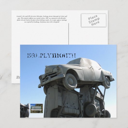 1950 Plymouth Briefkaart (Voorkant / Achterkant)