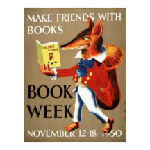 1950 Poster van de boekweek van kinderen