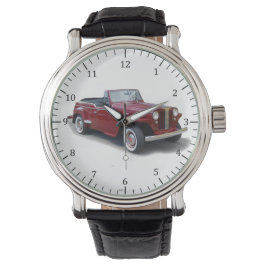 1950 Red Jeepster horloge