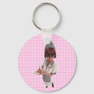 1950 Retro Diner Gal Sleutelhanger