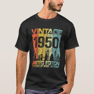 1950 Retro Limited 72nd Birthday 72 Years T-shirt