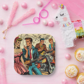 1950  Rock and Roll Comics Papieren Bordje (Feest)