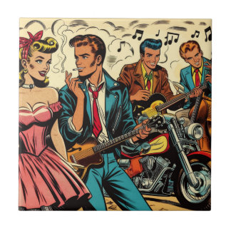1950 Rock and Roll Comics Tegeltje
